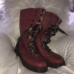 Maroon Doc Martens
